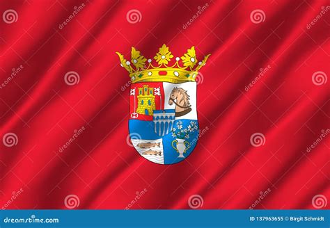 Segovia Realistic Flag Illustration Stock Illustration Illustration