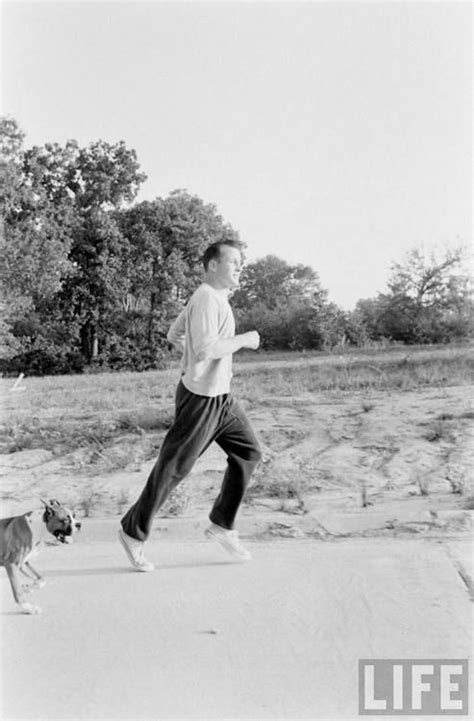 Astronaut And First American Spacewalker Ed White Goes For A Run With