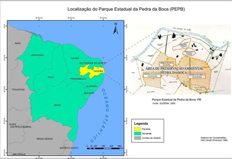 Mapa De Localiza O Do Parque Estadual Da Pedra Da Boca Pepb Fonte