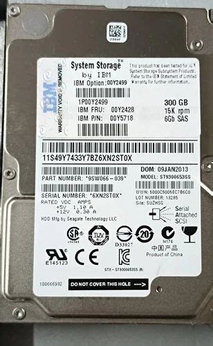 Seagate 2 5 Inch Ibm 300gb Sas Hdd 15000 RPM At Rs 7500 In Mumbai ID