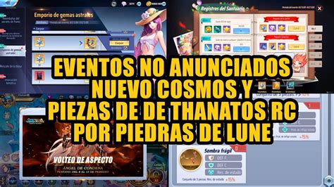 ACTUALIZACIÓN NUEVO COSMOS EVENTOS NO ANUNCIADOS VUELVEN LAS PIEZAS