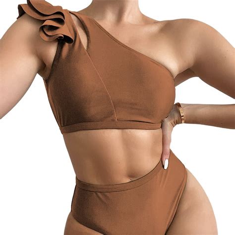 Str J K Pielowy Bikini Na Jedno Rami Falbanka L Inna Marka Moda Sklep Empik