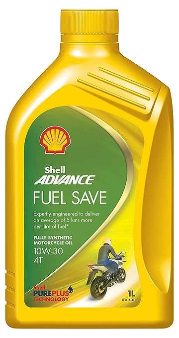 Shell Advance 4T Fuel Save 10W 30 SN MA2 Fully Synthetic Engine Oil