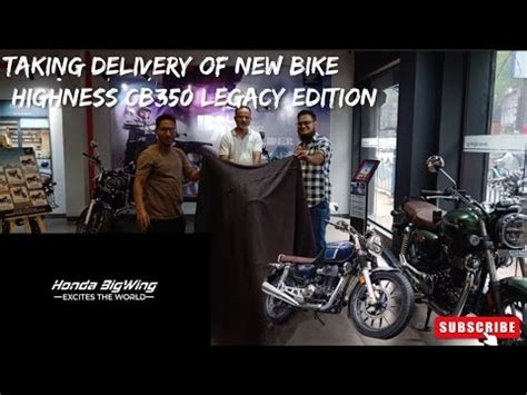 Honda Highness Cb Legacy Edition Taking Delivery Of The New Bike