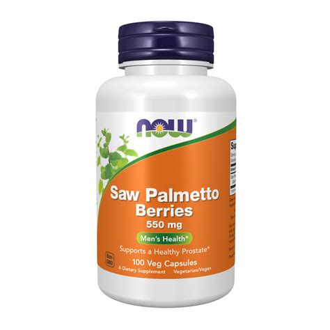 Saw Palmetto Berries 550mg, 100 Vcaps (Now Foods) - X-Treme Stores GR