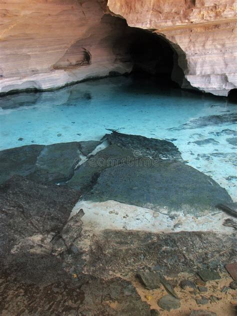 Gruta Azul Blue Cave In Chapada Diamantina Brazil Stock Image