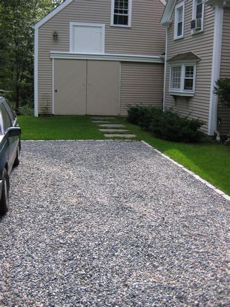 Architecture Mesmerizing Crushed Gravel Driveway Combined With