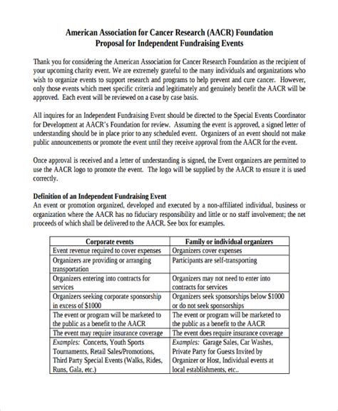 event proposal templates   word  formats samples