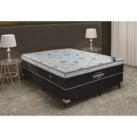 Cama Casal Queen Size Ortobom Sleep King X X Box Ortobom