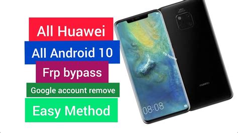 ALL HUAWEI FRP BYPASS On ANDROID 10 Google Account Bypass Q LYA L29