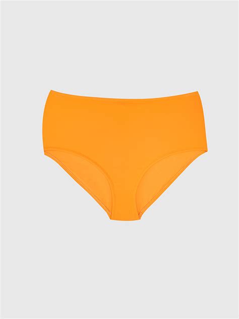 SARI Kadın Yüksek Bel Düz Bikini Alt S Z SFA LCW