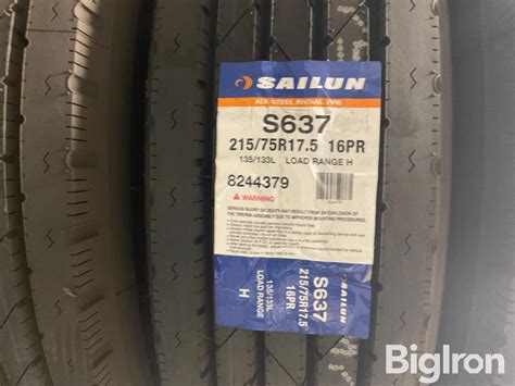 Sailun 215/75R17.5 16PR Tires BigIron Auctions