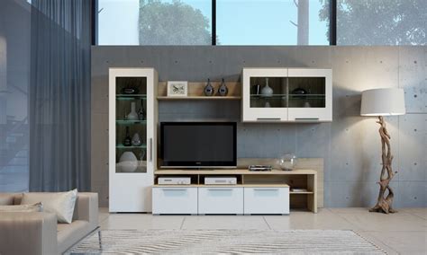 Мини-стенки для гостиной: 105 фото современных идей украшения гостиной ...