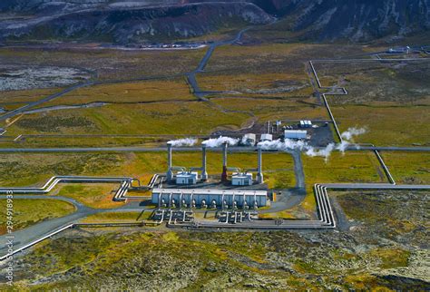 Geothermal power station in Iceland Stock Photo | Adobe Stock