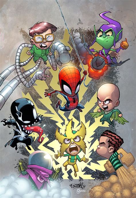 The Sinister Six Jim Lee Art Baby Marvel Comic Book Artwork Marvel