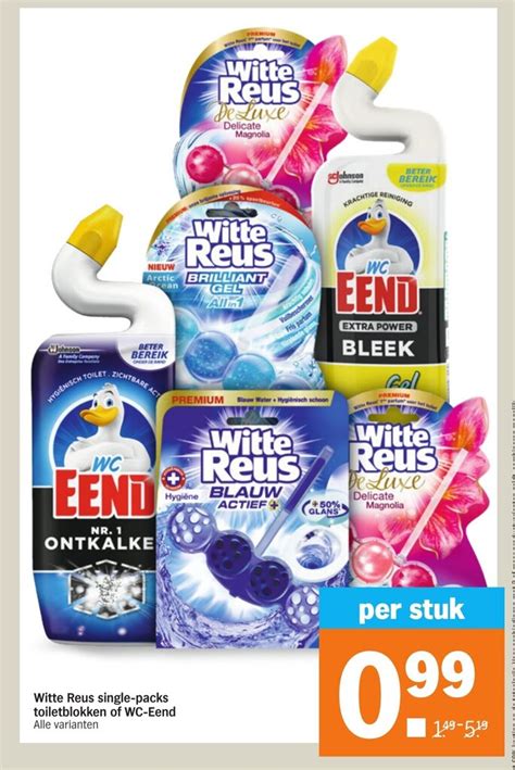 Witte Reus Single Packs Toiletblokken Of WC Eend Aanbieding Bij Albert