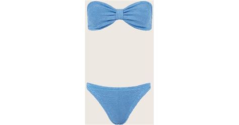 Hunza G Jean Bikini In Blue Lyst Uk