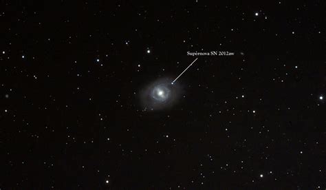 The new supernova in galaxy Messier 95. Taken at our college's gun ...