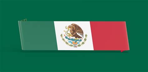 Premium Photo | Mexico flag banner