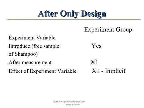 Experiment variables