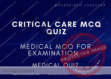 CRITICAL CARE MCQ QUIZ Journey Of Nurse Begins Here