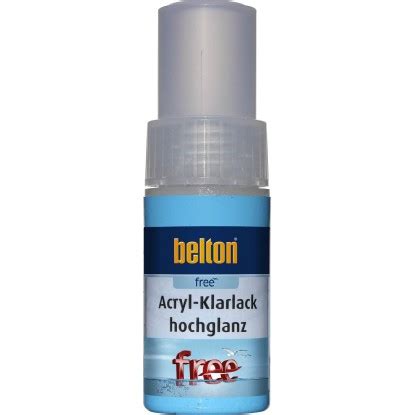 Belton Free Arcyl Wasserlackstift Klarlack Transparent hochglänzend 9