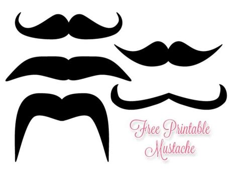 Free Printable Mustache Sticks