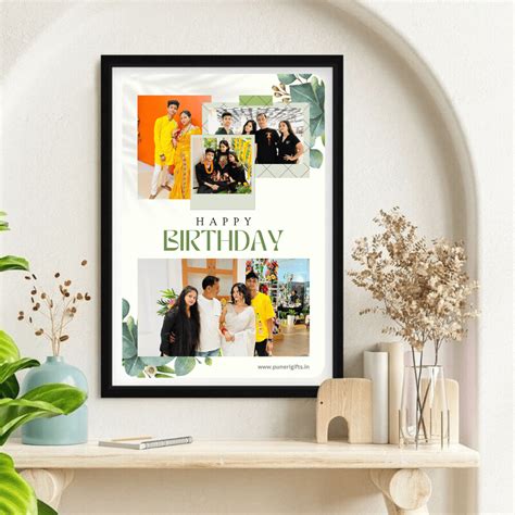 Happy Birthday Collage Photo Frame - Puneri Gifts