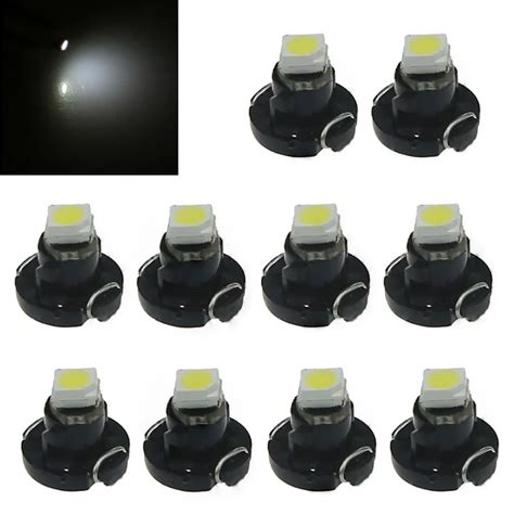 10pcs Lot Car White T3 Neo Wedge 1smd 1210 SMD DC12V LED Instrument