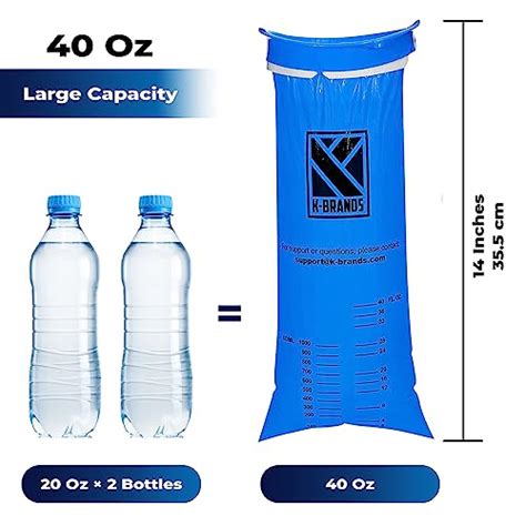 K Brands Vomit Bags 24 Pack 1000ml Emesis Bags Leak Resistant