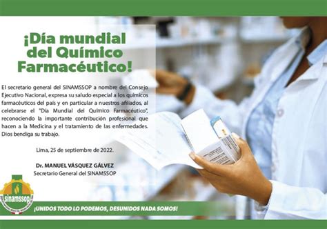 ¡día Mundial Del Químico Farmacéutico