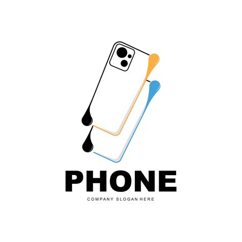 Smartphone Logo, Communication Electronics Vector, Modern Phone Design