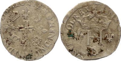 Pièce France Double Parisis Henri III Dauphiné 15xx Billion