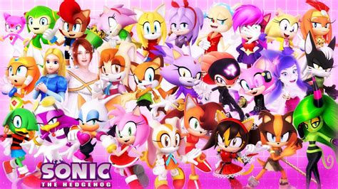 sonic gals | Sonic, Sonic the hedgehog, Sonic art