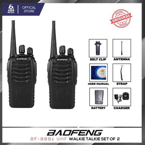 Baofeng Bf S Walkie Talkie Portable Two Way Radio Uhf Transceiver