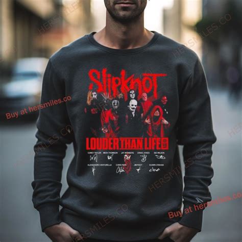 Slipknot Louder Than Life Signatures Shirt Hersmiles