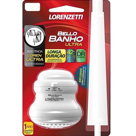 CHUVEIRO LOREN BELLO ULTRA BRANCO 5500W 127V LORENZETTI Shopee Brasil