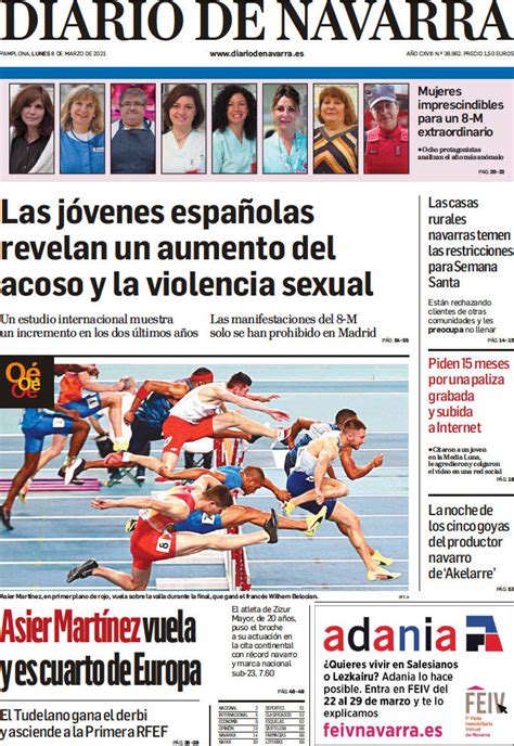 Periodico Diario De Navarra 832021