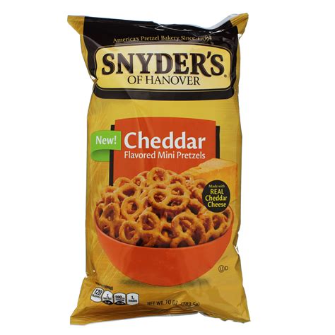 Snyders Of Hanover Cheddar Cheese Mini Pretzels Shop Chips At H E B