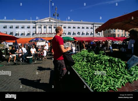 finland, helsinki, kauppatori square, outdoor market Stock Photo - Alamy