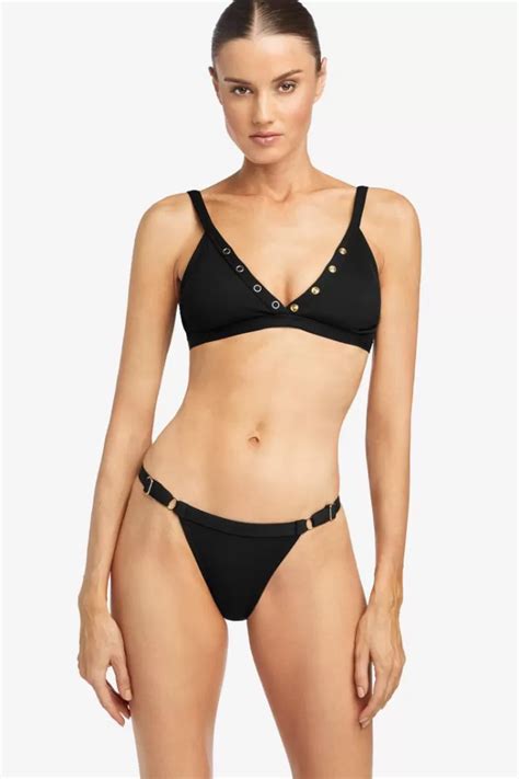 Best Robin Piccone Amy Cheeky Bikini Bottom Licorice Robin Piccone