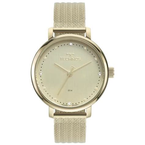 Rel Gio Technos Feminino Style Dourado Ref Msu X