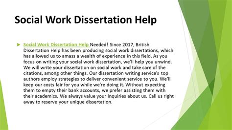 Ppt Social Work Dissertation Help Powerpoint Presentation Free To