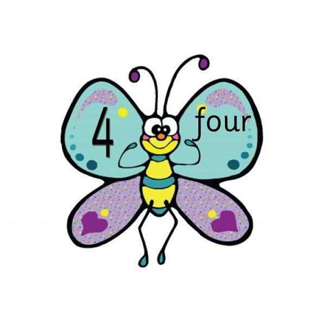 Butterfly Number Cards Primary Classroom Resources