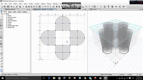 Modelo En Etabs 10 Niveles Youtube