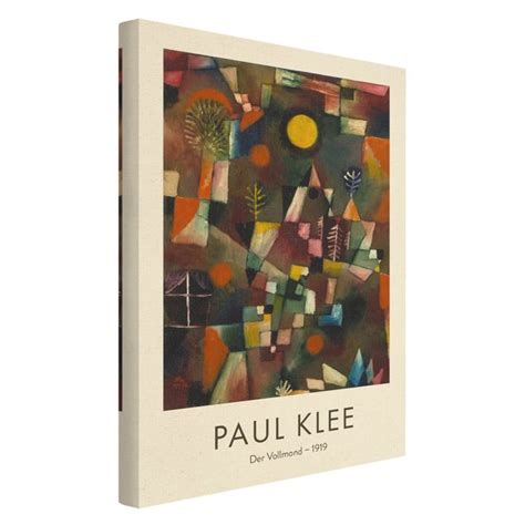 Tableau Sur Toile Naturel Paul Klee The Full Moon Museum Edition