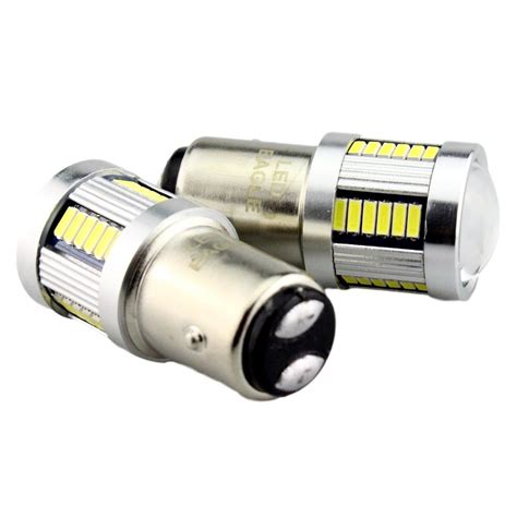 BAY15D 1157 Autolamp Set 2x 36 SMD LED Xenon Wit 6000K Met Lens