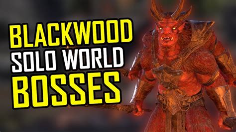 The Elder Scrolls Online Blackwood Solo World Bosses Stamina