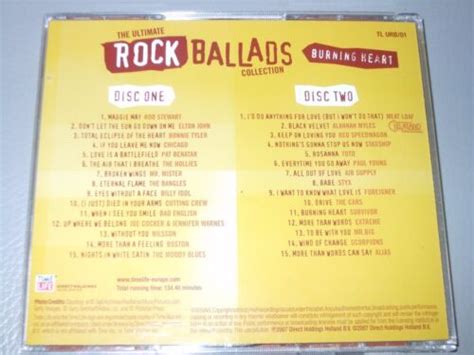 Time Life The Ultimate Rock Ballads Burning Heart CD 30 Tracks