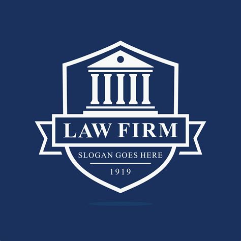 Law firm logo design vector 22926638 Vector Art at Vecteezy